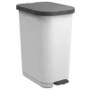 Poubelle ribo 40l blanc casse