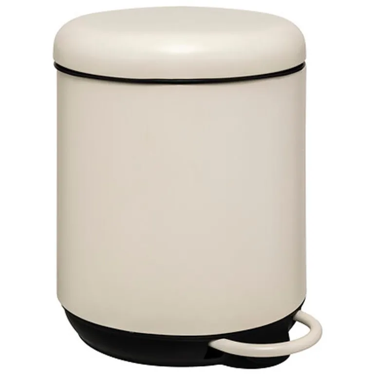 Poubelle sdb 5l duo ivoire five
