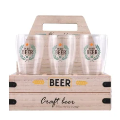 Rack et 6 verres a biere