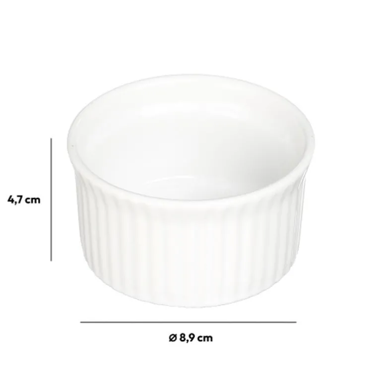 Ramequin ceramique blanc d9cm
