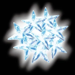 Rideau 24 led etoiles - blanc fr