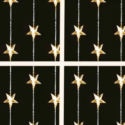 Rideau 24 led etoiles - blanc ch