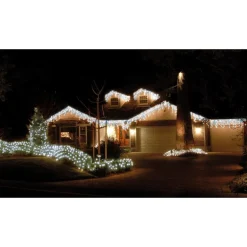 Rideau 360 led stalactite- blanc