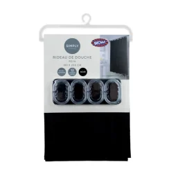 Rideau de douche noir