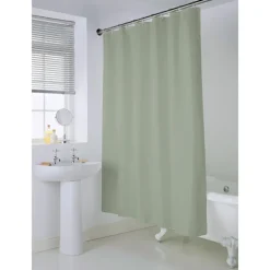 Rideau de douche vert