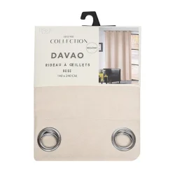 Rideau oeillets davao 140x240cm