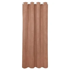 Rideau velours coteles feuilles