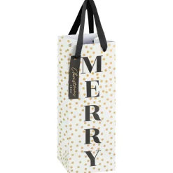 Sac cadeaux bouteille x3 scandi