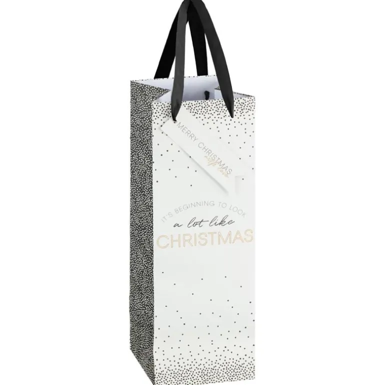 Sac cadeaux bouteille x3 scandi