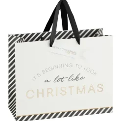 Sac cadeaux shopping scandi