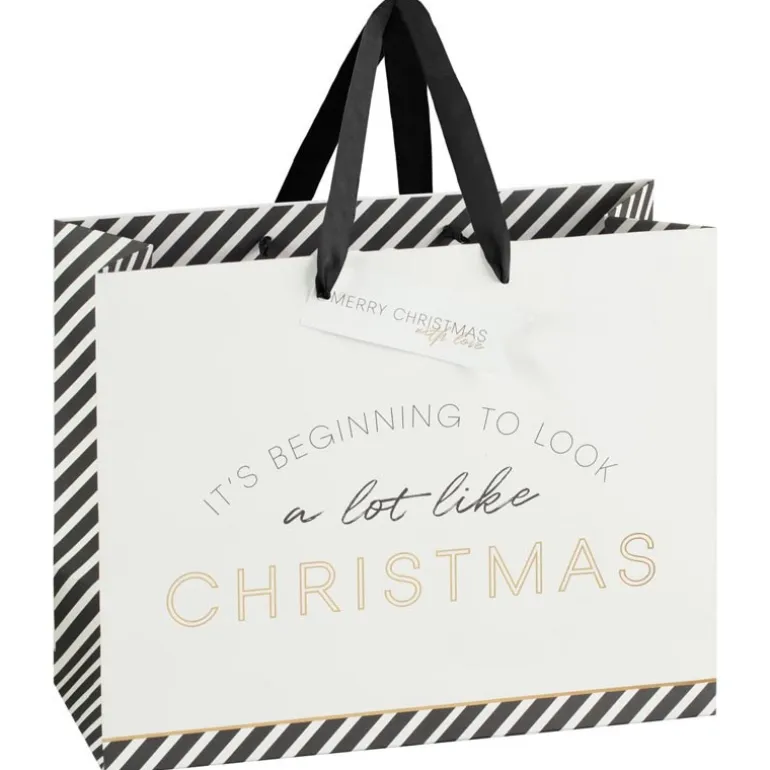 Sac cadeaux shopping scandi