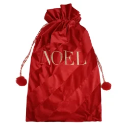 Sac de noel velours rouge noel