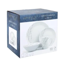 Service vaisselle vert 16pcs