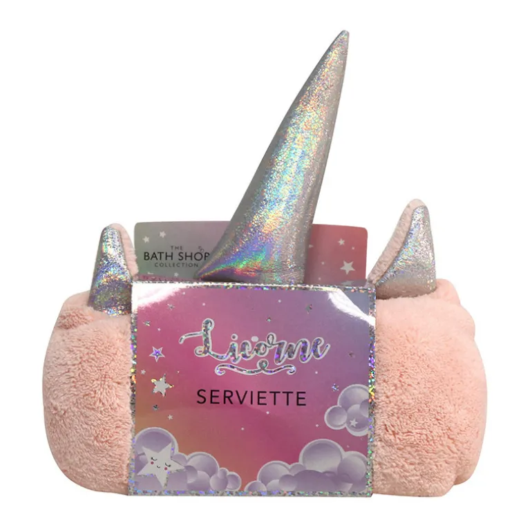 Serviette seche cheveux licorne