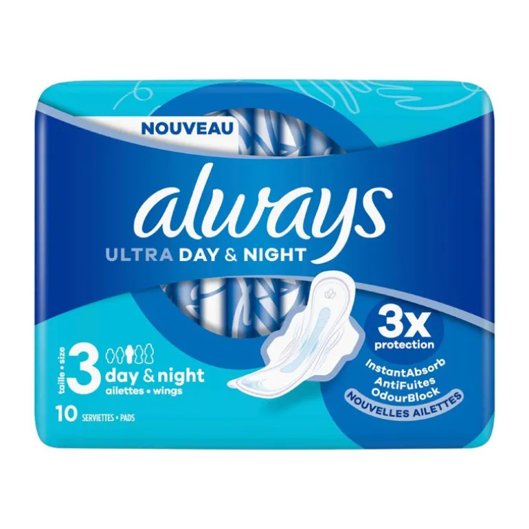Serviettes x10 ultra jour & nuit