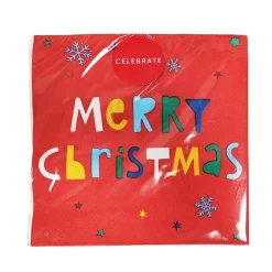 Serviettes 33x33cm x20 merry chr