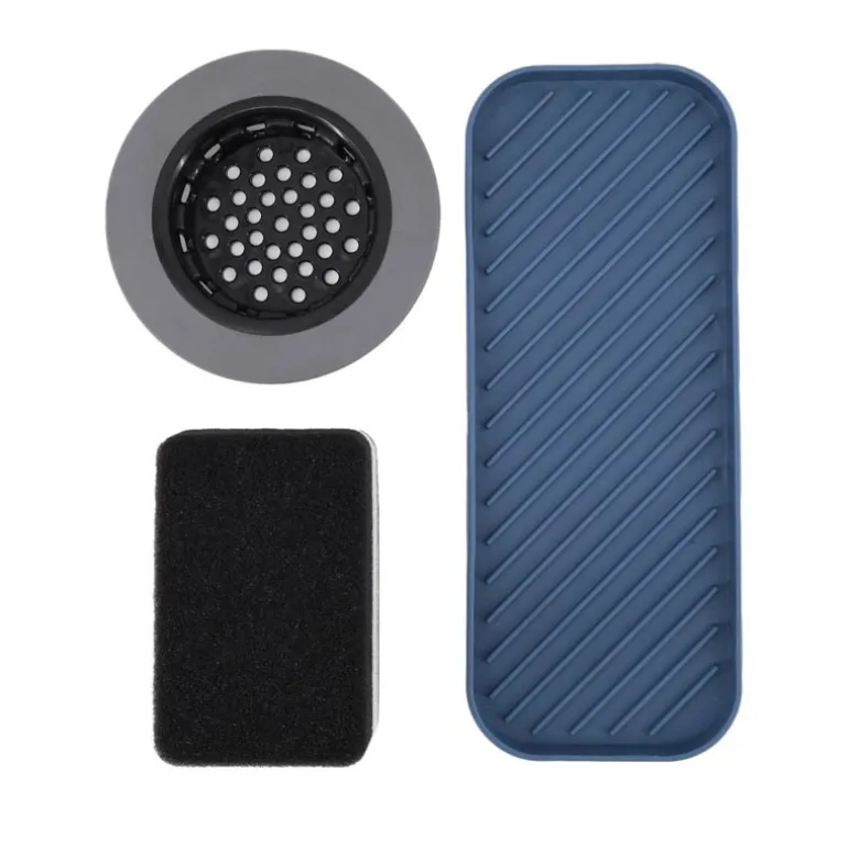 Set de 3 accessoires evier