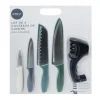 Set de 4 couteaux + aiguiseur