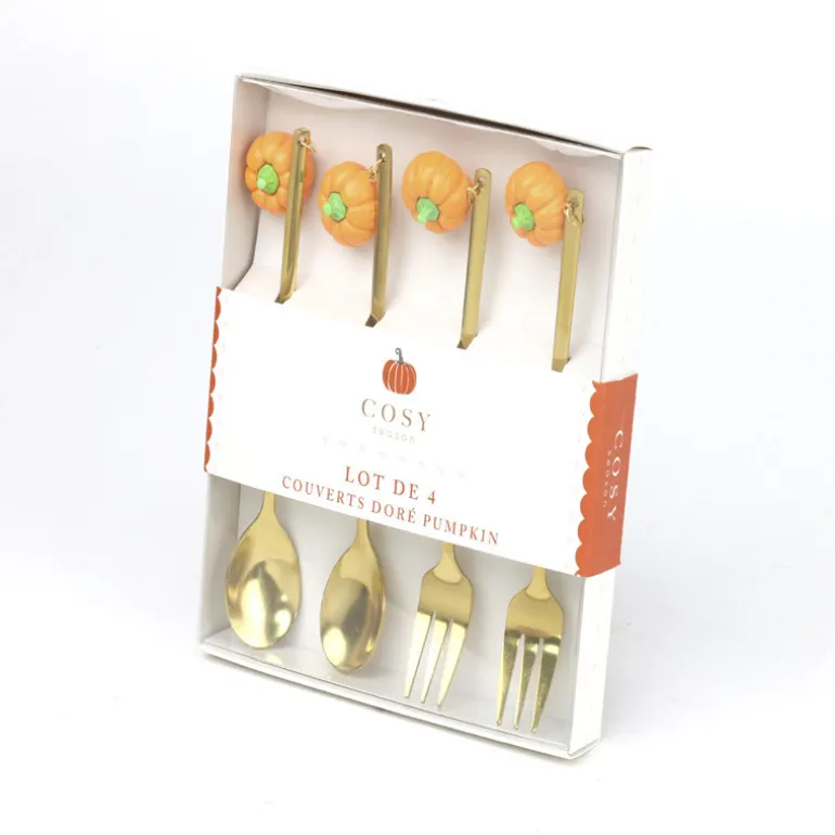 Set de 4 couverts pumpkin