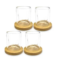 Set de 4 mugs et support a tasse