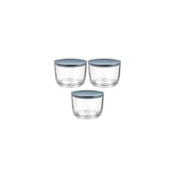 Set de 3 pots avec couvercle