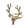 Set de 4 rond de serviette cerf