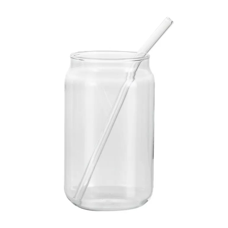 Set de 2 verres 540ml + paille