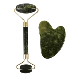 Set roller gua sha jade