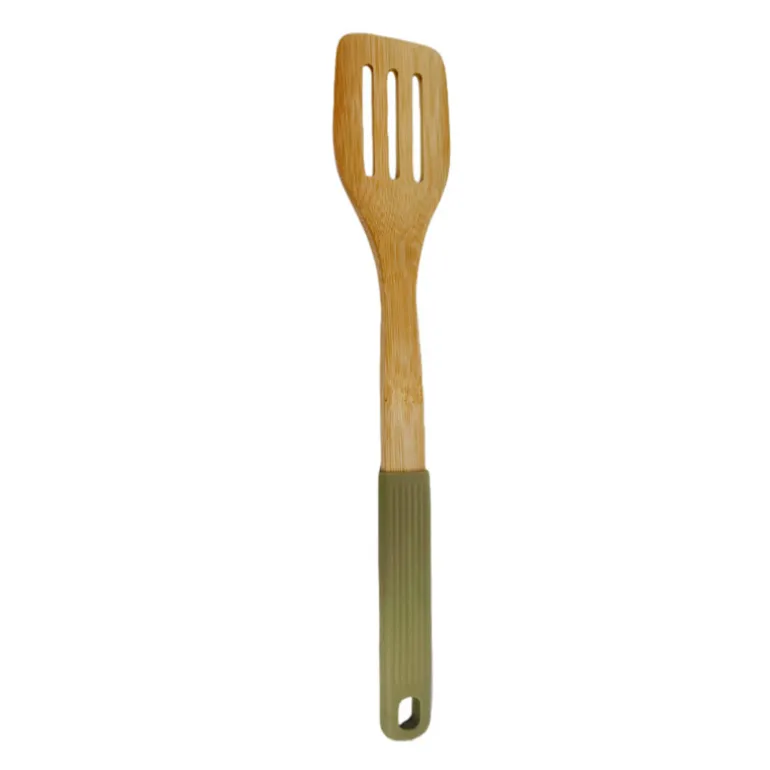 Spatule ajouree en bambou sauge