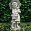 Statue fille/garcon parapluie