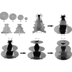 Support a gateau 3 niveaux m18