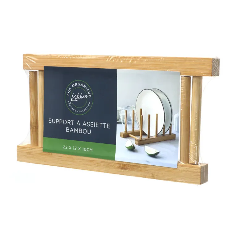 Support assiette bambou 22*12*10