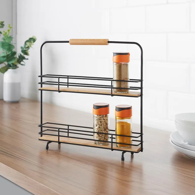 Support epice metal noir bambou