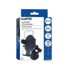 Support telephone ventouse