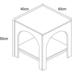 Table appoint/chevet arch bi-col