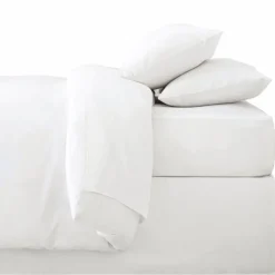 Taie d'oreiller x2 63x63cm blanc