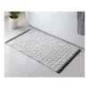 Tapis de bain diamant gris