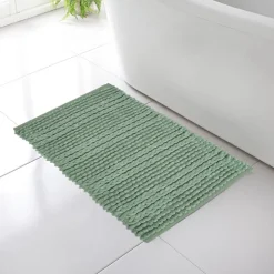 Tapis de bain natte vert