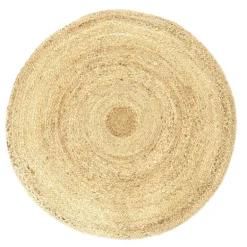 Tapis rond en jute