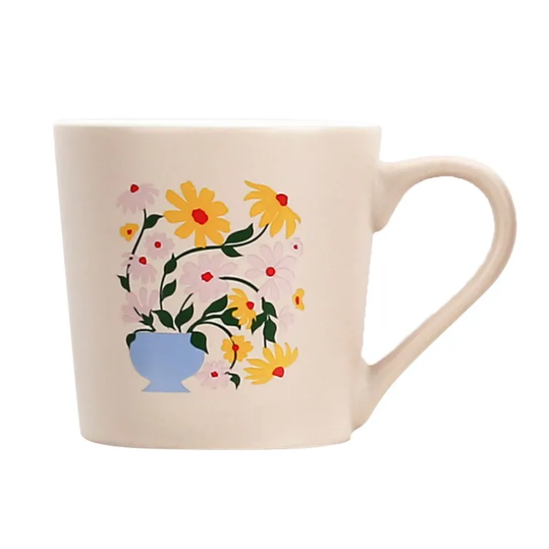 Tasse avec imprime fleur