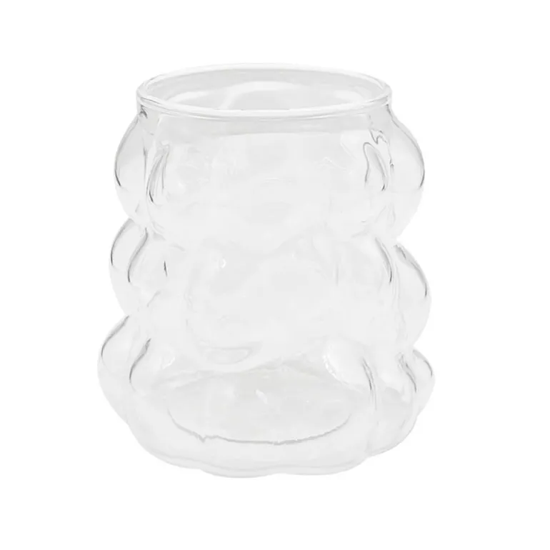 Verre bulles relief en verre