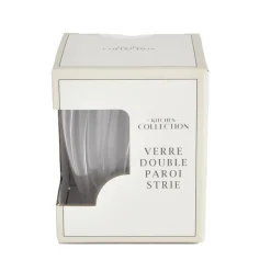 Verre double paroi strie