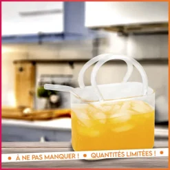 Verre en forme de sac a main