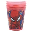 Verre plast spiderman x4
