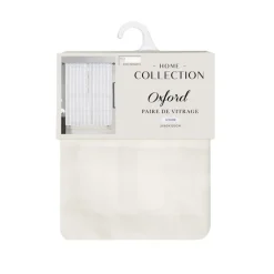 Vitrage x2 oxford 60x120cm