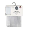 Vitrage x2 oxford 60x160cm blanc