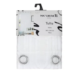 Voile tufte arche blanc 140x240c